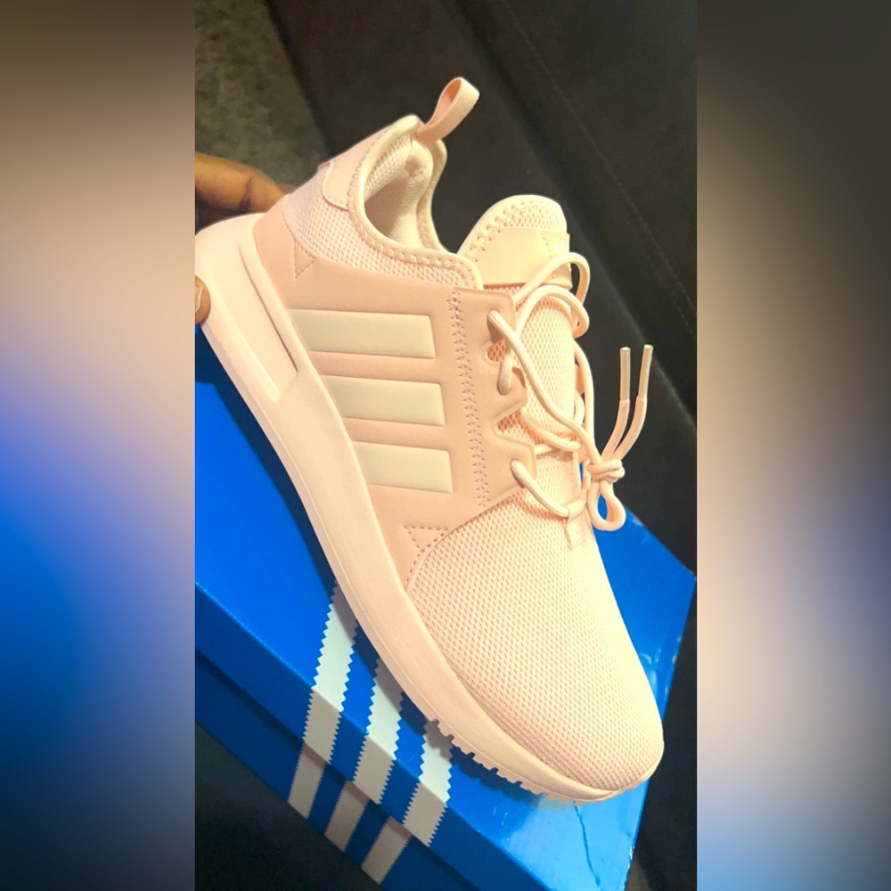 Ice Pink Adidas, Grade School Size 7